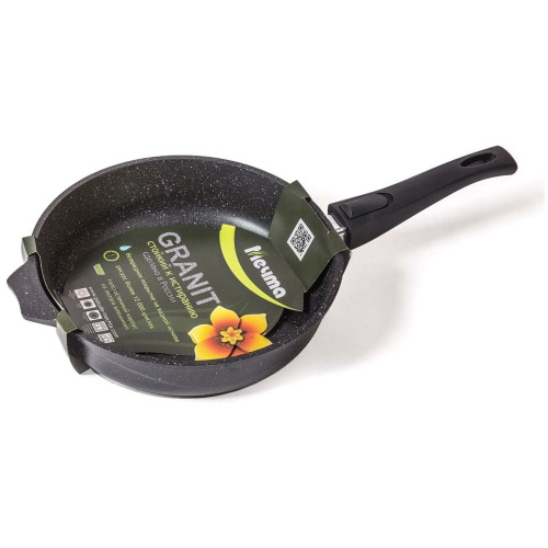Сковорода МЕЧТА 020802 Гранит black 20см со съемной ручкой