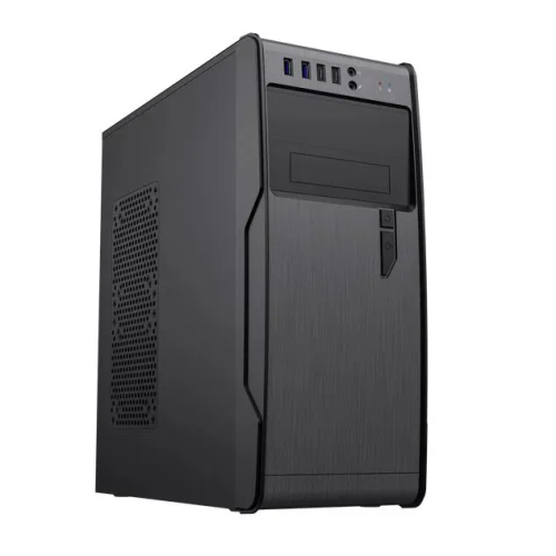 Корпус PowerCool S1008BK-2U3C-NP, без ТМ, NP (MidiTower, без БП, Black, 2*USB3.0+2*USB Type-C +HD Audio)