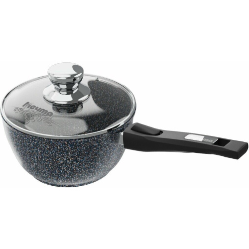 Ковш МЕЧТА 082803 Гранит star 1.7л со съемной ручкой и стеклянной крышкой