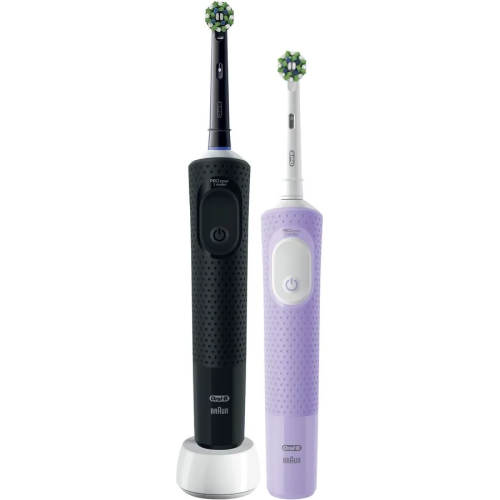 Набор электрических зубных щеток Oral-B Vitality Pro 80368953 черный/лиловый