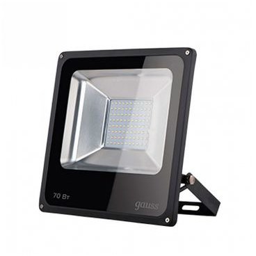 Прожектор Gauss 613100370 LED 70W 4600lm IP65 6500К черный 1/24