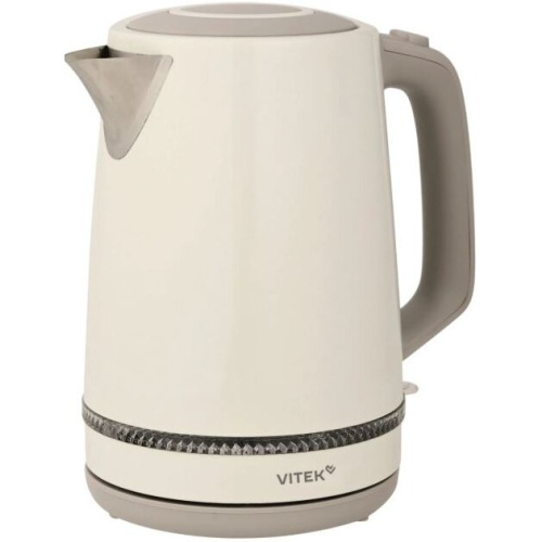 Электрочайник Vitek VT-WK1066 бежевый/коричневый