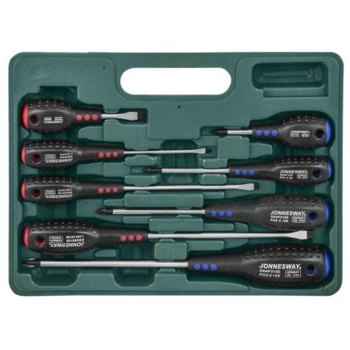 Набор отверточный Jonnesway D04PP08S Full Star 8 предметов (жесткий кейс)