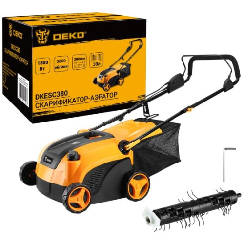 Скарификатор-аэратор электрический DEKO DKESC380 ( 065-1204)1800Вт, 380мм