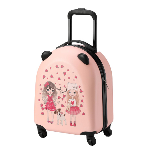 Чемодан детский LATS 691 Лучшие подруги розовый