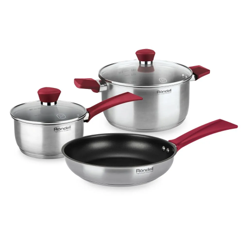 Набор посуды Rondell Strike RDS-1664ST стальной