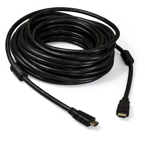 Кабель ExeGate HDMI EX-CC-HDMI2-15.0F (19M/19M, v2.0, 15м, 4K UHD, Ethernet, ферритовые кольца, позолоченные контакты)