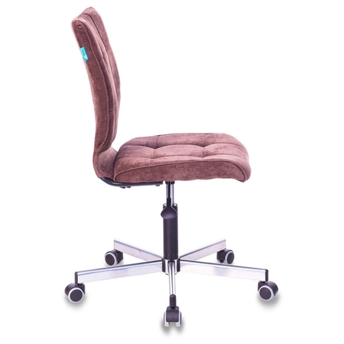 Кресло Бюрократ CH-330M/LT-10 без подлокотников темно-коричневый крестовина металл