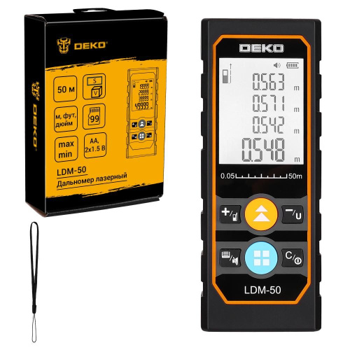 Лазерный дальномер Deko LDM-50 (086-3600)