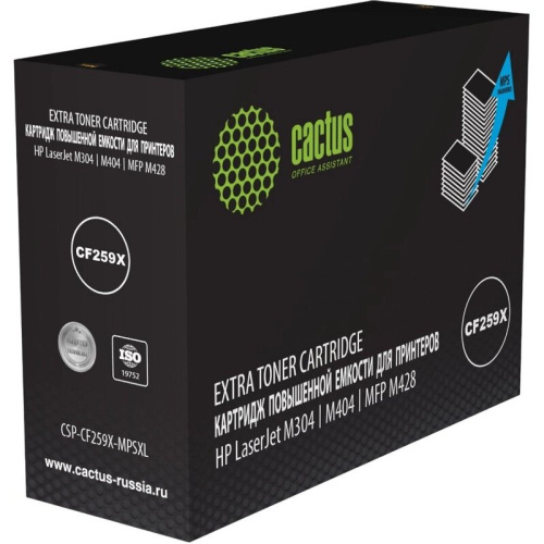 Картридж лазерный Cactus CSP-CF259X-MPSXL (CF259X) черный (20000стр.) для HP LJ M304/M404/M406/MFP M428/M429/M430