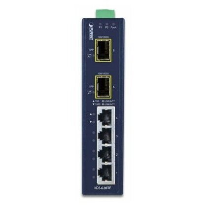 Коммутатор PLANET (IGS-620TF) 4x10/100/1000T + 2x100/1000X SFP Gigabit Switch