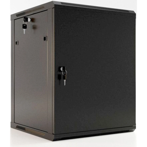 Шкаф коммутационный Hyperline (TWB-0945-SR-RAL9004) настенный 9U 600x450мм черный