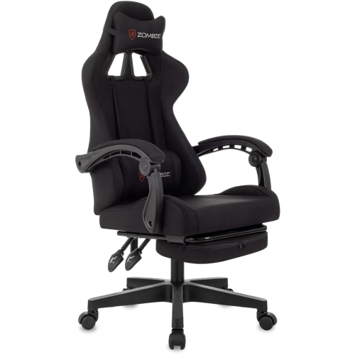 Кресло игровое ZOMBIE Shadow B на колесиках, ткань, черный