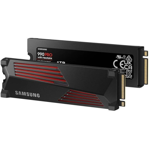 SSD Samsung 990 Pro MZ-V9P1T0CW, 1000GB, M.2(22x80mm), NVMe 2.0, PCIe 4.0 x4, V-NAND TLC, R/W 7450/6900MB/s, IOPs 1 200 000/1