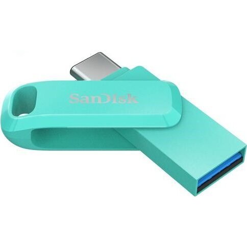 USB-флешка SanDisk SDDDC3 256Gb (SDDDC3-256G-G46AG), USB3.1 Type-C, зеленая