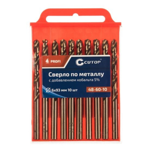 Сверла Cutop Profi (48-60-10) 6х93 по металлу 10 шт