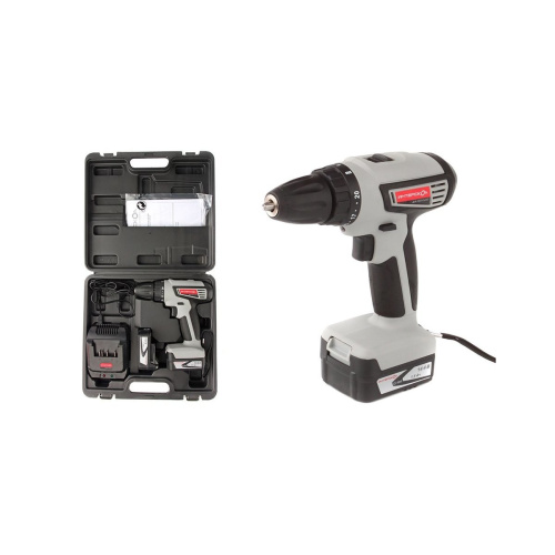 Дрель-шуруповерт Интерскол ДА-13/18ВК кейс черный с АКБ и ЗУ 575.2.2.70