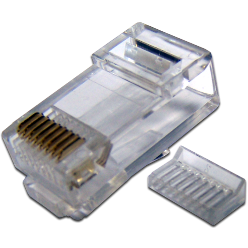 Коннектор LANMASTER (TWT-PL45-8P8C-V) RJ45 UTP 8P8C, универсальный, со вставкой, cat.5e, 100 шт. Коннектор LANMASTER (TWT-PL45-8P8C-V) RJ45 UTP 8P8C, универсальный, со вставкой, cat.5e, 100 шт.