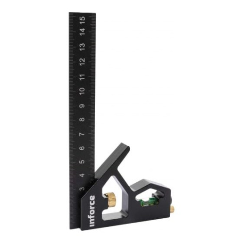 Угольник с уровнем Inforce 06-11-77 150мм