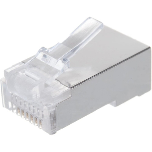 Коннектор LANMASTER (TWT-PL45/S-8P8C) RJ45 STP 8P8C, универсальный, cat.5e, 100 шт. Коннектор LANMASTER (TWT-PL45/S-8P8C) RJ45 STP 8P8C, универсальный, cat.5e, 100 шт.