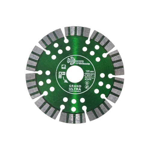 Диск алмазный отрезной TRIO-DIAMOND Турбо Grand Hot Press GTS732 125х22,23