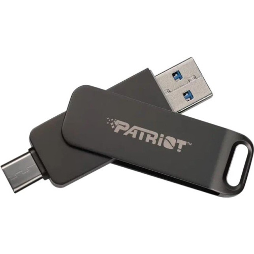 USB-флешка Patriot Rage R550 (PE128GR550DSAD) 128Gb USB 3.2 Gen 1 Swing Type-A+C black