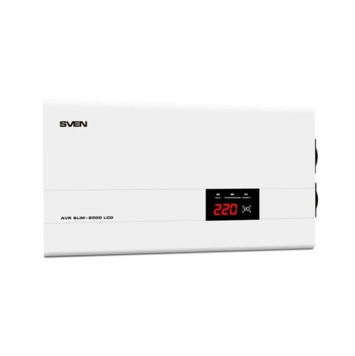 Стабилизатор напряжения SVEN AVR SLIM-2000 LCD