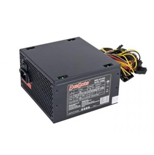Блок питания ExeGate EX219461RUS-PC 450W XP450, ATX, PC, black, 12cm fan, 24p+4p, 6/8p PCI-E, 3xSATA, 2xIDE, FDD + кабель 220V