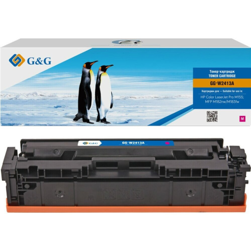 Картридж лазерный G&G GG-W2413A пурпурный 850стр для HP Color LaserJet Pro M155 MFP M182nw/M183fw