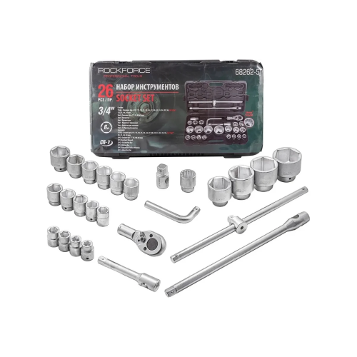 Набор инструментов ROCKFORCE RF-68262-5(51641) 26пр, 3/4" 1"