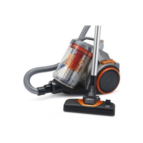 Пылесос Midea VCS43A15 серебристый/оранжевый