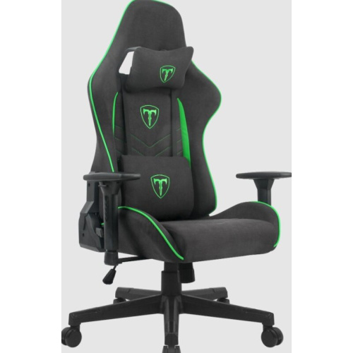 Игровое кресло T-Line Astero Ткань Black+Green