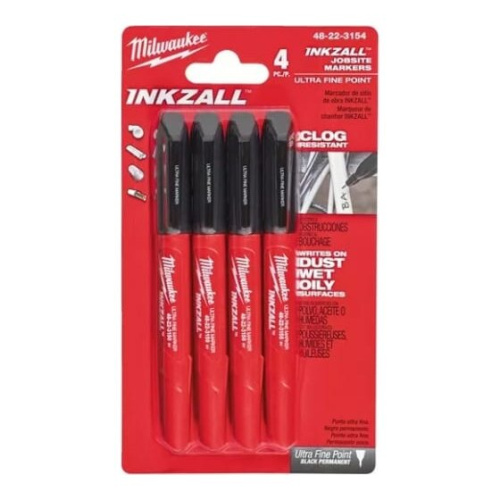 Набор маркеров для стройплощадки Milwaukee Inkzall 48223154 4шт. Набор маркеров для стройплощадки Milwaukee Inkzall 48223154 4шт.