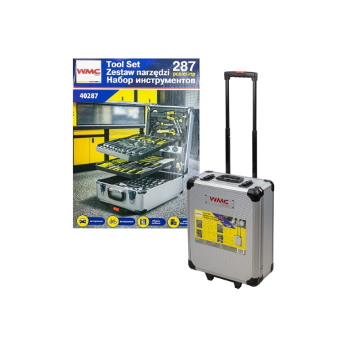 Набор инструментов WMC TOOLS WMC-40287 (57276) в алюминиевом кейсе (287 предметов)