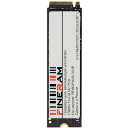 SSD Fineram FRM03 (FRM03Y02T01M2P), 1000GB, M.2(22x80mm), PCIe 3.0 x4, TLC, R/W 330