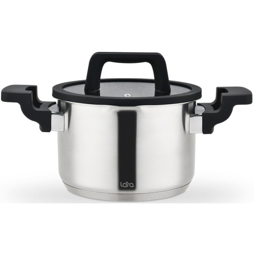 Кастрюля LARA LR02-290 нерж Премиум