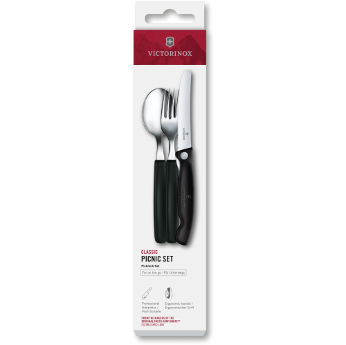 Набор столовых приборов Victorinox Swiss Classic 6.7193.3F черный