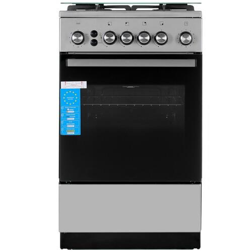 Газовая плита De Luxe 5040.40Г (кр) ЧР-010 серебристый