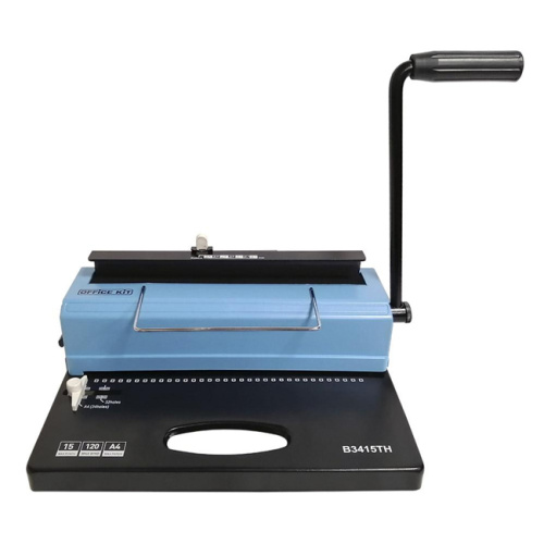 Переплетчик Office Kit B3415TH A4/перф.15л.сшив/макс.120л./метал.пруж.