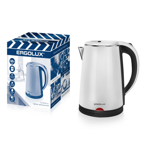 Чайник ERGOLUX ELX-KS09-C41 черно-белый ПРОМО