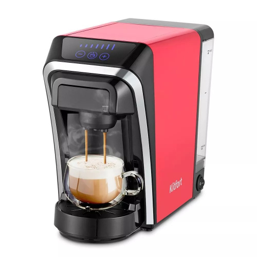 Кофеварка Капсульная Kitfort Кт-7227 Красный
