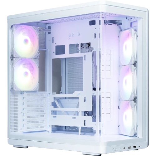 Корпус ZALMAN P60 White MidiTower (ATX, без БП, 5x120mm ARGB fans, 1xUSB Type C, 2xUSB 3.0)