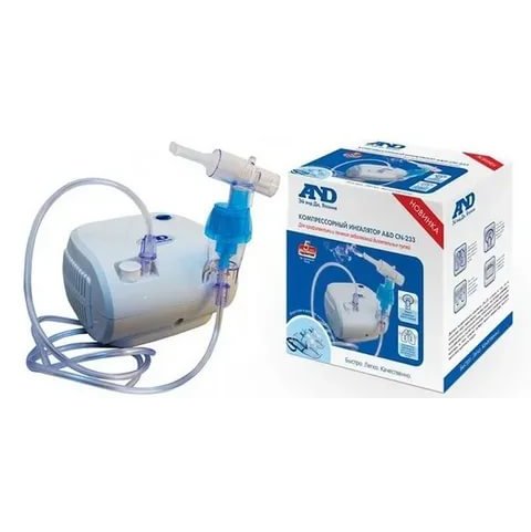 Ингалятор компрессорный A&D СN-233 белый/голубой