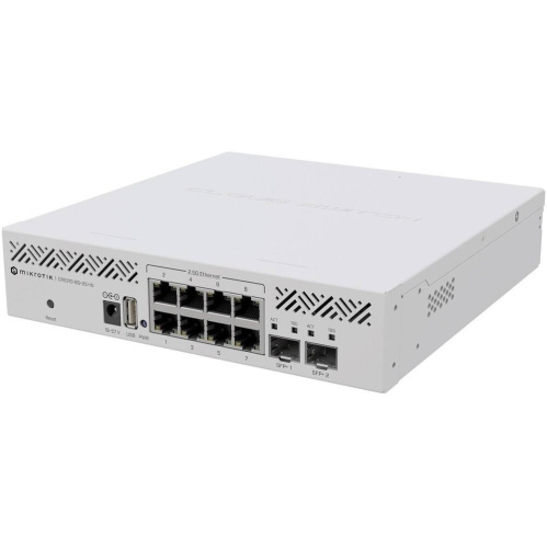 Коммутатор управляемый MikroTik CRS310-8G+2S+IN (L3) 8x2.5Гбит/с 2SFP+