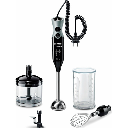 Блендер погружной Bosch MSM67170 черный/серый