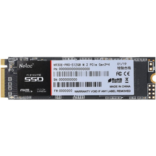 SSD Netac M.2 2280 N930E Pro NVMe PCIe 512GB NT01N930E-512G-E4X