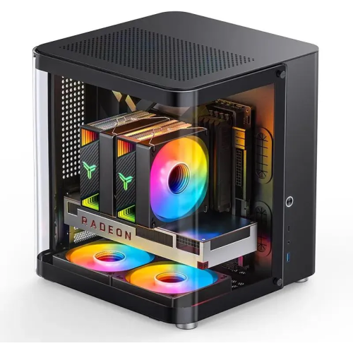 Корпус Jonsbo TK-1 2.0 Black без БП, mini-ITX, micro-ATX, черный