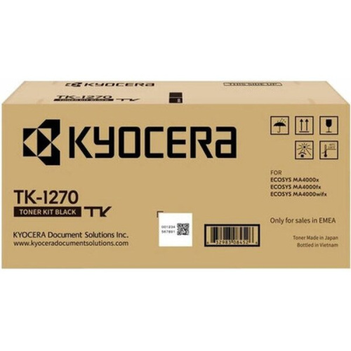 Картридж лазерный Kyocera TK-1270 1T0C140NL0 черный 10000стр для Kyocera MA4000x/MA4000fx/MA4000wifx