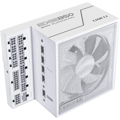 Блок питания Lian Li EG0850 (G9P.EG0850.WE00.RU) / White / ATX 3.1, 850W, 80 Plus Platinum, PCIe 5.1, APFC, USB HUB, 120mm FDB Fan, Fully Modular
