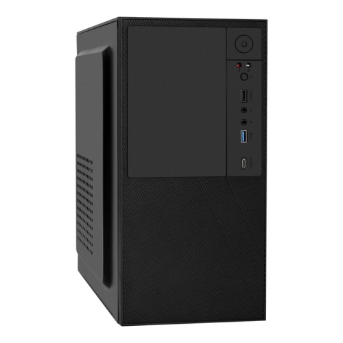 Корпус Exegate BAA-308UC EX297995RUS Minitower (mATX, без БП, 1*USB+1*USB3.0+1*TypeC, HD Audio, черный)